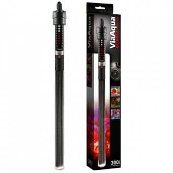 ViaAqua 300-Watt Quartz Glass Submersible Heater with Built-In Thermostat