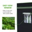 VIVOSUN 96"x48"x80" Mylar Hydroponic Grow Tent with Observation Window and Floor Tray for Indoor Plant Growing 4'x8'