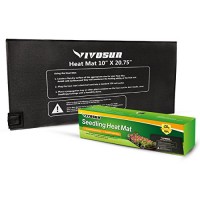 VIVOSUN Durable Waterproof Seedling Heat Mat Warm Hydroponic Heating Pad 10" x 20.75" Mat Only