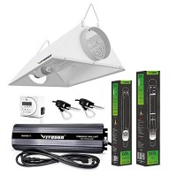 VIVOSUN Hydroponic 1000 Watt HPS MH Grow Light Air Cooled Reflector Kit - Easy to set up, High Stability & Compatibility (Enhanced Version)