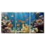 wall26 - 3 Piece Canvas Wall Art - Coral and Fish in the Red Sea.Egypt - Modern Home Decor Stretched and Framed Ready to Hang - 24"x36"x3 Panels