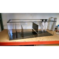 50 gal Refugium-Sump, Wet/Dry, Aquarium Filter-48x15x15 High-Includes 2 sock holders with socks and bulkheads