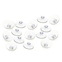 XFasten Strong and Clear Suction Cups Large, 1.77", Pack of 15 For Shower Caddy Suction Cup Replacement, Aquarium, Window, Glass, and Table Vacuum ...