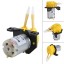 Dosing Pump12V DC Peristaltic Liquid Pump Hose Pump Dosing Head for Aquarium Lab Analytical Water (Yellow)