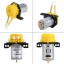 Dosing Pump12V DC Peristaltic Liquid Pump Hose Pump Dosing Head for Aquarium Lab Analytical Water (Yellow)