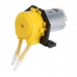 Dosing Pump12V DC Peristaltic Liquid Pump Hose Pump Dosing Head for Aquarium Lab Analytical Water (Yellow)