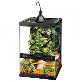 Zilla Tropical Reptile Vertical Starter Kit with Mini Halogen Lighting