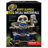 Zoo Med Repti Rapids LED Skull Waterfall Natural Rock Reptiles Terrariums Medium