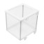 ZOSEN Aquarium Fish Breeder Box Isolation Box Breeder Hatchery Incubator (white)