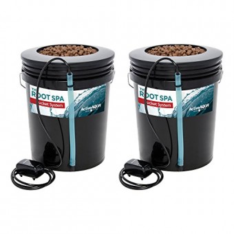 Active Aqua Root Spa 5 Ga. Hydroponic Bucket System Grow Kit, 2 Pack | RS5GALSYS