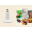 Reptile Heat Bulb Aiicioo Ceramic Heat Emitter No Harm No Light Infrared Heater Lamp White (60Watt)