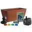 Algreen Manhattan Contemporary Terra Cotta Patio and Deck Pond Water Feature Kit with Light, 50-Gallon