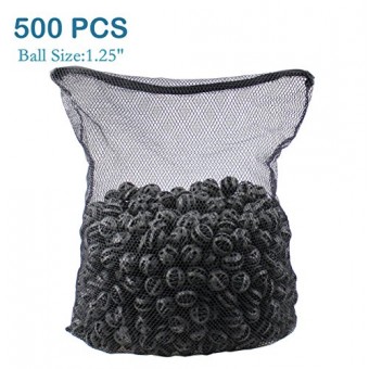AQUANEAT1.25" 500pcs Bio Balls Aquarium Fish Pond Filter Media FREE MEDIA BAG