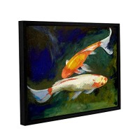 Art Wall Michael Creese's Feng Shui Koi Fish Gallery Wrapped Floater Framed Canvas, 18 by 24"