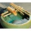 Bamboo Accents 12 Inch Five Arm Natural Bamboo Fountain and Pump Kit for Use with Any Container. Split Resistant, Handmade, Indoor Outdoor