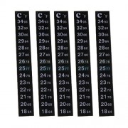 Baoblaze 5PCS STICK-ON ADHESIVE STRIP STICKER THERMOMETER FOR AQUARIUM FISH TANK Baoblaze 5PCS STICK-ON ADHESIVE STRIP STICKER THERMOMETER FOR AQUARIUM FISH TANK