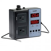 Temperature Controller bayite BTC201 Pre-Wired Digital Outlet Thermostat, 2 Stage Heating and Cooling Mode, 110V - 240V 10A Temperature Controller bayite BTC201 Pre-Wired Digital Outlet Thermostat, 2 Stage Heating and Cooling Mode, 110V - 240V 10A