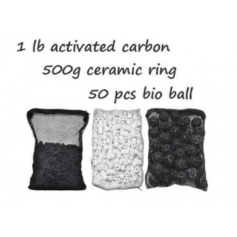 CNZ Aquarium Filter Media Kits, Activated Carbon, Bio Ball, Ceramic Ring