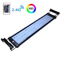 COODIA Aquarium Hood Lighting Color Changing Remote Controlled Dimmable RGBW LED Light for Aquarium/Fish Tank, Extendable upto 28 inches (For Fresh...