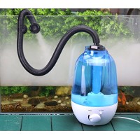 Coospider Reptile Fogger Terrariums Humidifier Fog Machine Mister- 3 Liter Tank 380L/hr High Volume Fog- Ideal for a Variety of Reptiles/Amphibians...