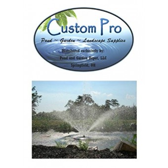 Custom Pro 10,000 GPH Floating Water Fountain for Ponds and Lakes - 1 HP - 4 Spray Patterns - Beautifies and Aerates - Durable 32 Inch Fountain Float