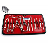 DDP CORAL PROPAGATION FRAGGING KIT SET 15 PCS HARD SOFT FRESHWATER REEF STAINLESS STEEL TOOLS ZIPPER CASE