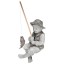 Design Toscano Frederic the Little Fisherman of Avignon Boy Fishing Garden Statue, 15 Inch, Polyresin, Two Tone Stone