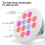 Outtled LED Grow Light 12W/24W, Highest Efficient Hydroponic LED Plant Grow Lights E27 Growing Lamp for Garden Greenhouse in Best 3 Bands Growing C...