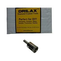 Drilax174; Small Diamond Coated Drill Bit Hole Saw Pick Size 1/4", 5/16", 3/8", 1/2", 5/8", 3/4", 7/8" in Inch Glass, Marble, Granite, Ceramic Porc...