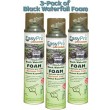 3-Pack of EasyPro Black Expandable Waterfall Foam Ready to use 20 oz Cans