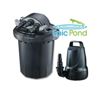 Epic Pond GinFlo 2000 Pump, Filter and UV Combo Kit for Ponds up to 2,000 Gallons