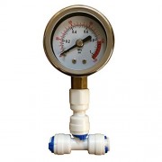Pressure Gauge for Reverse Osmosis RO Unit / HMA Filter Aquarium with 1/4" Pipe Pressure Gauge for Reverse Osmosis RO Unit / HMA Filter Aquarium with 1/4" Pipe