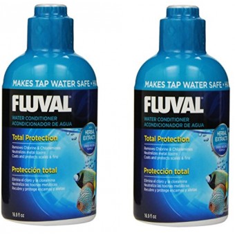 (2 Pack) Fluval Water Conditioner for Aquariums, 16.9 Ounces each