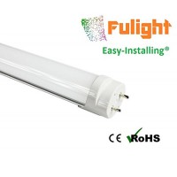 Fulight® Rotatable ¤ LED F15T8 Tube Light-18" (17-3/4" Actual Length) 1.5FT 7W (15W Equivalent), Daylight 6000K, Double-End Powered, Frosted Cover,...