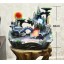 GL&G Rockery Water Creative Fish tank Bonsai Indoor Tabletop Fountains, living room office Resin Crafts Tabletop Scenes Ornaments Humidifier Parts ...