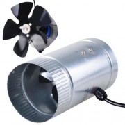 Light Weight Indoor Garden 4" 120 CFM Inline Duct Booster Vent Fan Blower Aluminum Blade Light Weight Indoor Garden 4" 120 CFM Inline Duct Booster Vent Fan Blower Aluminum Blade