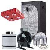 Hydro Plus Grow Tent Setup Complete Kit LED 800W Grow Light + 4" Fan Filter Exhaust Kit + Dark Room Hydroponic Indoor Plants Growing System (36"x20... Hydro Plus Grow Tent Setup Complete Kit LED 800W Grow Light + 4" Fan Filter Exhaust Kit + Dark Room Hydroponic Indoor Plants Growing System (36"x20...
