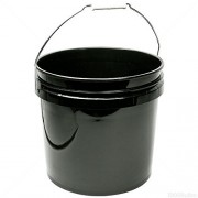 Hydrofarm Bucket, 3-Gallon, Black