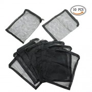 IDS Aquarium Filter Media Bags for Pelletized Carbon, Bio Balls, Ceramic Rings, Ammonia Remover, Black, 10 Pcs IDS Aquarium Filter Media Bags for Pelletized Carbon, Bio Balls, Ceramic Rings, Ammonia Remover, Black, 10 Pcs