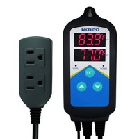 Inkbird ITC-306T Pre-wired Electronic Heating Thermostat Temperature Controller and Digital Timer Controller for Aquarium, Seed Germination, Reptil...