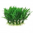 Jardin Plastic Aquarium Tank Plants Grass Decoration, 10-Piece, Green