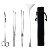 Jeeco Aquarium Scissor Tweezers Spatula Tool - 4 in 1 Stainless Steel Aquatic plants Aquascaping Tools Set for Fish Starter Kits & Aquariums Tank Jeeco Aquarium Scissor Tweezers Spatula Tool - 4 in 1 Stainless Steel Aquatic plants Aquascaping Tools Set for Fish Starter Kits & Aquariums Tank