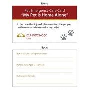 Pet Emergency Care Card (Pack of 2)