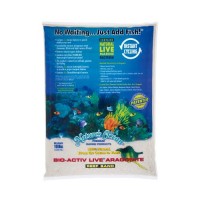 Nature's Ocean No.0 Bio-Activ Live Aragonite Live Sand for Aquarium, 10-Pound, Natural White