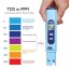Pancellent Water Quality Test Meter TDS PH 2 in 1 Set 0-9990 PPM Measurement Range 1 PPM Resolution 2% Readout Accuracy (Yellow)