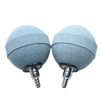 Pawfly 2" Updated Crazy Air Stone Plus Bubble Ball Diffuser for Fish Tank Aquarium Hydroponics Pump, 2 Pack