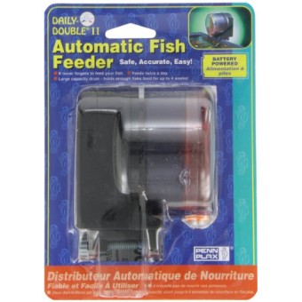 Penn-Plax Daily Double II Battery-Operated Automatic Fish Feeder