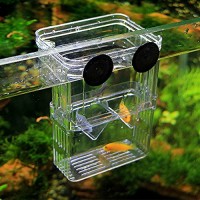 Petzilla PBI-1 Aquarium Fish Breeder Box for Hatchery (Small, 3.11"x2.75"x4.3")