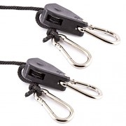 Purple Reign Pair of 1/8" Adjustable Rope Hangers For Grow Light Fixtures & Gardening Purple Reign Pair of 1/8" Adjustable Rope Hangers For Grow Light Fixtures & Gardening