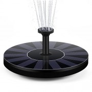 Solar Fountain Pump,Free Standing Solar Powered Bird Bath Fountain Water Pump,1.4W Solar Outdoor Floating Fountain Pump Kit,for Garden, Pool, Pond,...